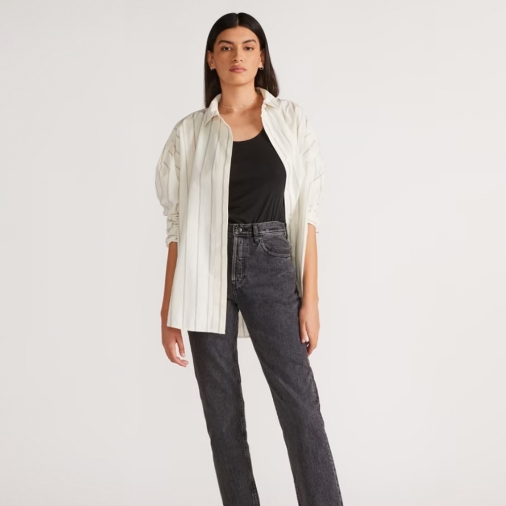 Everlane - The Cheeky Jean - High Rise - Washed Black